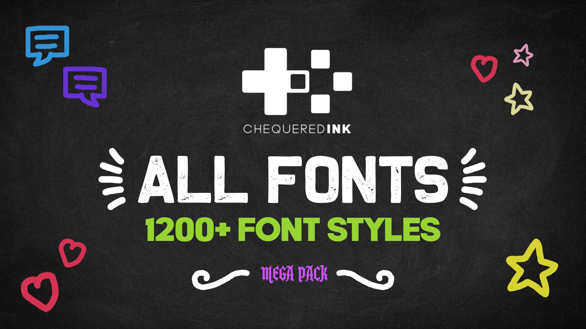 Chequered Ink All Fonts Pack