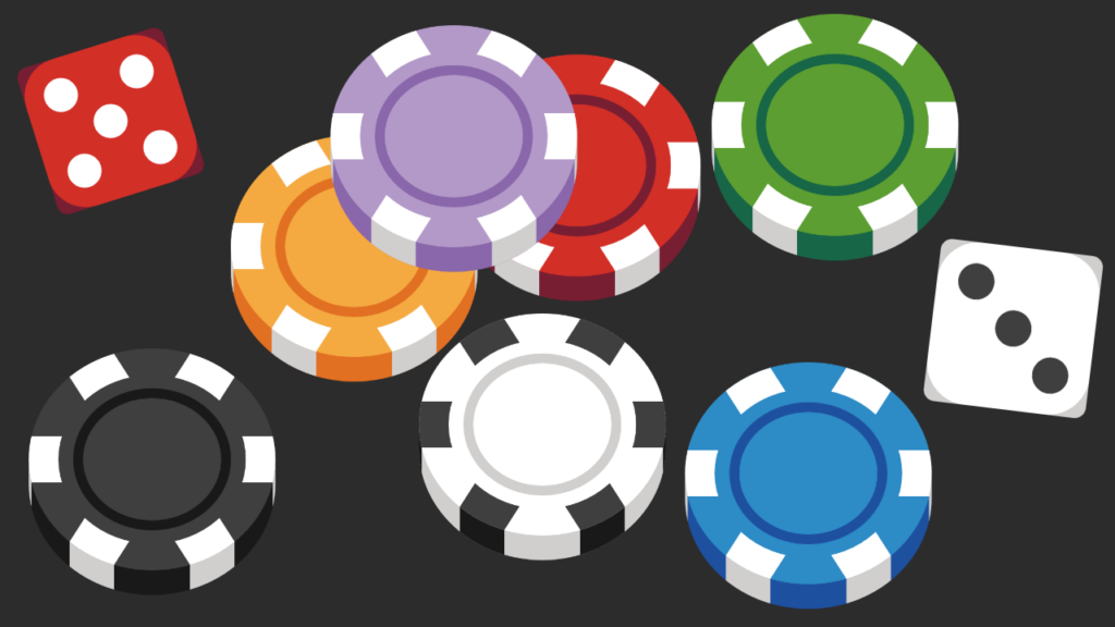 A preview image showing the chips and dice that are in the pack.