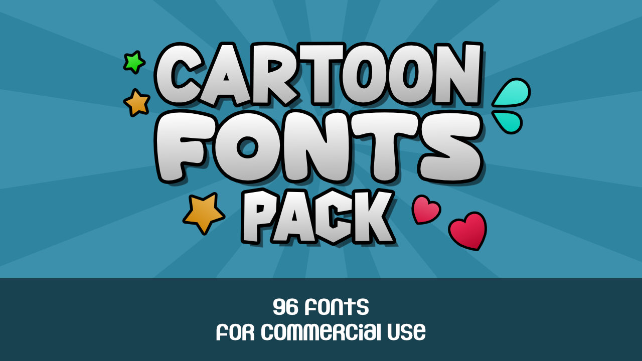 Cartoon Fonts Pack